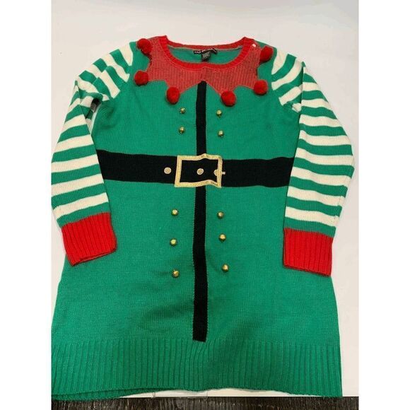 United States Sweater Holiday Sweaters - United States Sweater Holiday Elf Sweater (or size small sweater dress)